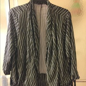 NWT Robert Louis Black/White Jacket; Size 3X; $55